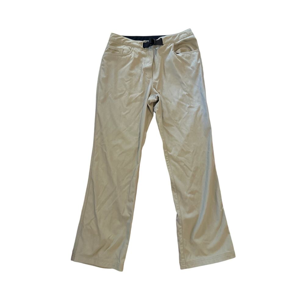 ExOfficio Women's Light Khaki Track Pants with Black Waist Buckle